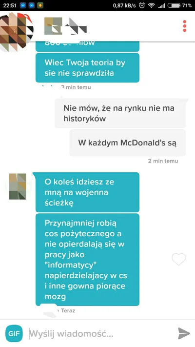 michalzpl - #tinder #informatyka #logikarozowychpaskow

A wy jak tam Mirki w #pracbaz...