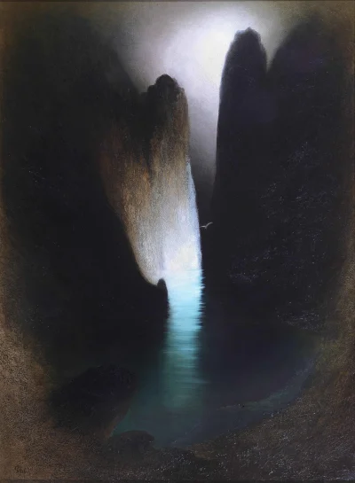 Hoverion - Karl Wilhelm Diefenbach 1851-1913 
I Faraglioni a Capri, olej na płótnie
...