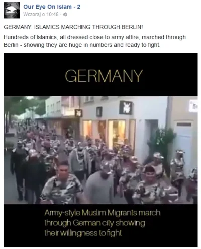 F.....l - Tymczasem w Niemczech, przemarsz wrogiego wojska ;)

[https://www.faceboo...
