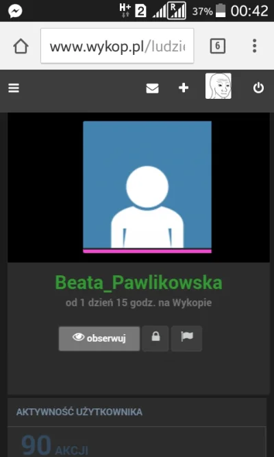 krzaqx - 1 dzien 15 h na wykopie.. co ona wie o zyciu
#ama