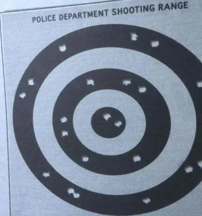 recenzor - Ze strzelnicy amerykańskiej policji.
#heheszki #humorobrazkowy #rasizm #p...