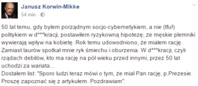 antros - @EvilSoul: nie omieszkał się tym pochwalić przed godzinką i zalinkować tenże...