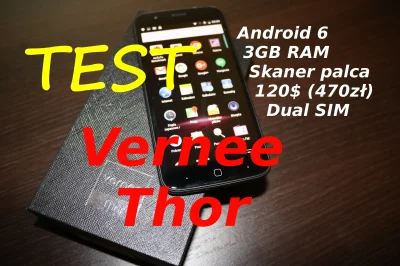telchina - Świetny telefon Vernee Thor z #android 6, 3GB RAM, skanerem linii papilarn...