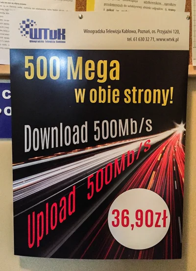 Lucani - Rok temu obniżyli cenę. Teraz zwiększyli przepustowość. 500/500 Mb/s za 36,9...