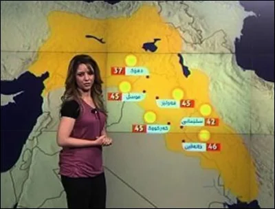 Naftaly - A tak w Wielkim Kurdystanie (iracki Kurdystan) przedstawiaja prognoze pogod...