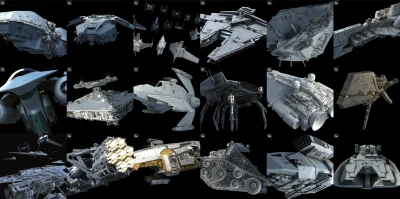 Gorion103 - Fajna galeria jakiegoś gocia, z modelami ze StarWars'ów z ładnym detalem....