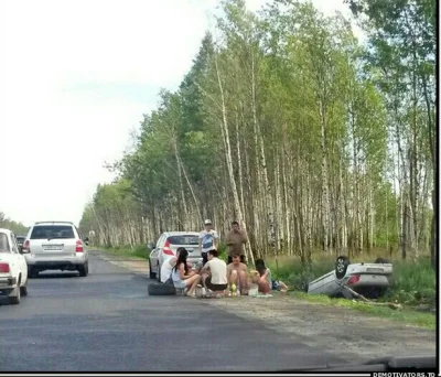 ojzygazyga - @Firehjulsdrift: piknik na skraju drogi po rosyjsku