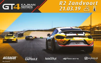 ACLeague - Oto kary za drugą rundę Kajman GT4 Series by Motorsport Capsule @ Zandvoor...