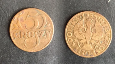 ropppson - 5 groszy 1935 rok, Polska
#numizmatyka #monety