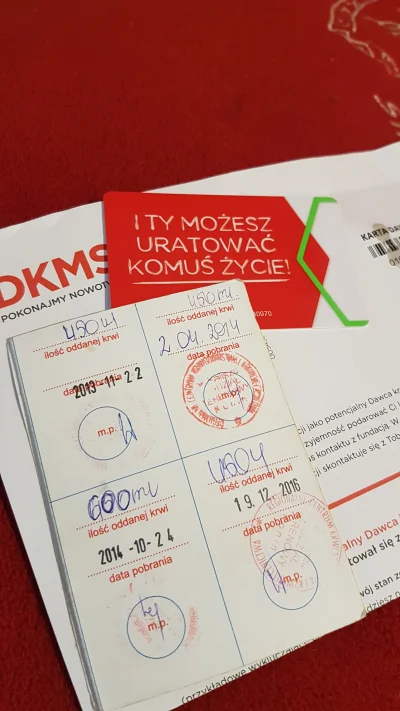 bazylo - #barylkakrwi #dawcaszpiku #dkms combo dzisiaj. W końcu po dwóch latach oddał...