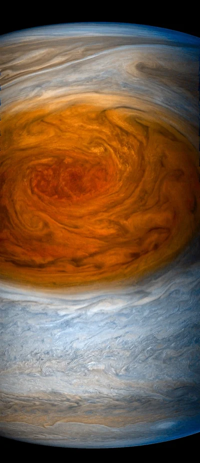 spion999 - Zdjęcie Jowisza - „Red Spot”, wykonane przez NASA sonda „Juno”
#ciekawost...