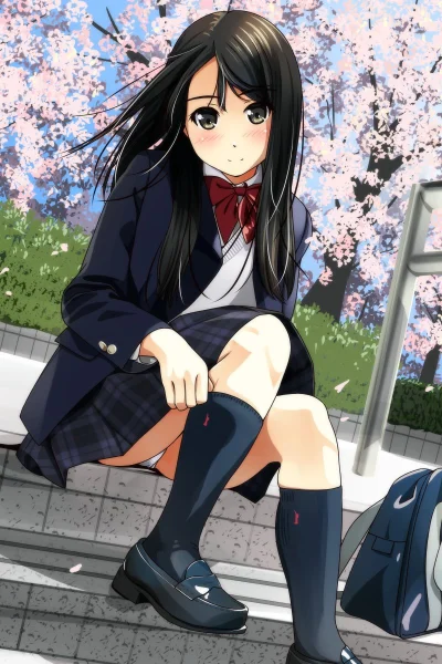 j.....n - #randomanimeshit #originalcharacter #schoolgirl #pantsu #kouyoumatsunaga #