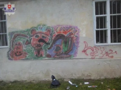 ostry_wodorosty - "Grafficiarzowi" grozi 5 lat za to cudo XD

#sztuka #graffiti #he...