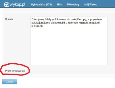 BiletyAutokarowe - @betonkomorkowy: to jest konto firmowe, tak zostało zaznaczone prz...