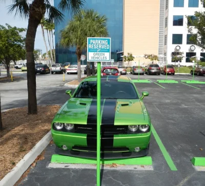chavez1 - @Wynoszony: a miejsca parkingowe tylko dla zielonych samochodów