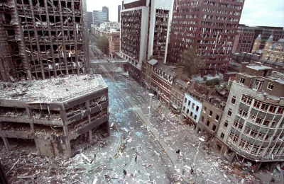 cheeseandonion - Wormwood Street, London after the IRA had detonated a truck bomb on ...