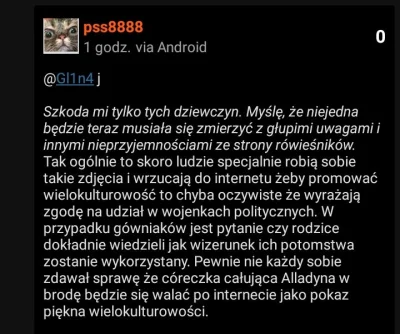 J.....D - Popatrzcie jaki smutny jest wasz widok prawaki. 

Dziewczyna - jak pisali w...