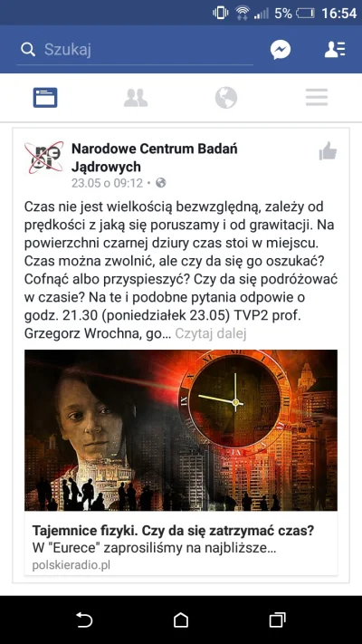 AstroMat - Leżę z #różowym i przeglądam fejsa. Wyskakuje stronka widoczna poniżej. 
-...