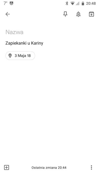 k.....k - @droid43210: protip: w google keep można ustawić przypomnienie jeśli jest s...