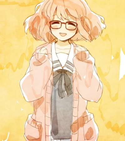 x.....c - #randomanimeshit #kyoukainokanata #miraikuriyama #meganekko