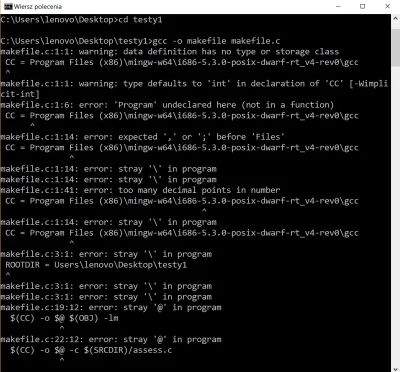 wirtualnydzik - @FantaZy: nie działa. Jest tak:

CC = Program Files (x86)\mingw-w64...