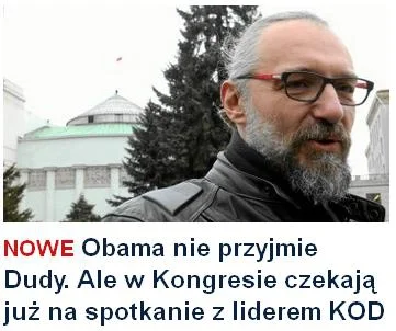 klossser - Wyborcza dalej w swoim świecie

 Lider KOD leci do USA na rozmowy z Kongr...