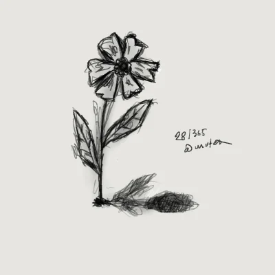 mufex - 28/365 Kwiat.
#365styczen #mufexrysuje