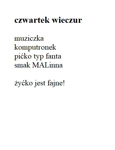 m.....c - dawno nie było
#poezjainternetowa