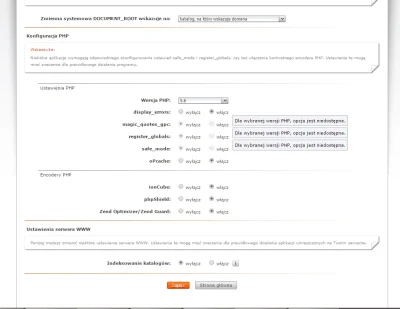 JackMaster - @dendrofag: w ustawieniach PHP już komibinowałem, najpierw miałem odpalo...