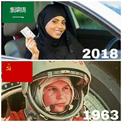 Formbi - Arabia Saudyjska 2018 - pierwsza kobieta z prawem jazdy
Związek Radziecki 1...