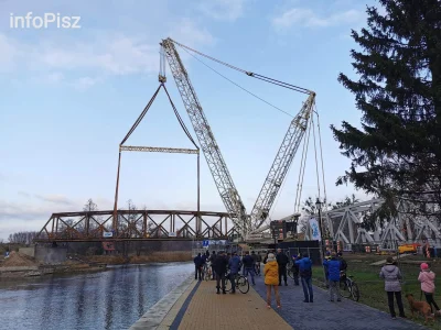 eazy-e - Jutro u mnie w mieście Pisz, będą zdejmować stary żelazny most kolejowy. Mos...