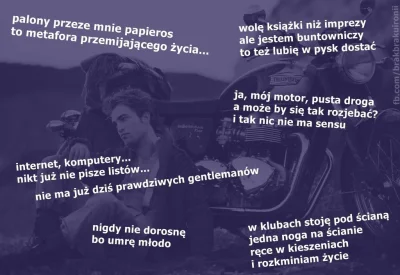 M.....u - ZNACIE TYCH NIEBIESKICH, NIE? TAKICH DEPRESYJNIE #!$%@?ĘTYCH. 
NOCNA JAZDA...