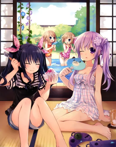 z.....s - #randomanimeshit #choujigengameneptune #uni #romu #ramu #nepgear #loli #lol...