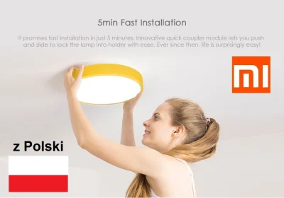 sebekss - Tylko 59,99 USD za lampę sufitową Xiaomi Yeelight Smart LED z dostawą z Pol...