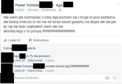 uzytkownikportaluwykop - kocham Cie Aga i mogę to pow każdemu. Kocham #!$%@?!!!!( ͡° ...