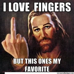 c.....o - @Prezidento: 



Jesus finger