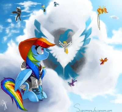 karoryfer - Całkiem ładny art wygrzebany w czeluściach derpibooru
#rainbowdash #kucyk...