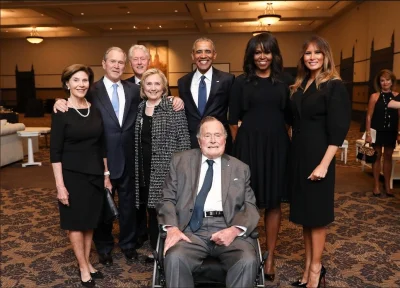 DzikWesolek - Czterech byłych prezydentów USA na jednym zdjęciu. Ach ci Amerykanie, n...