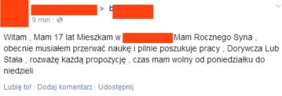 skateboy91 - 17 lat i już roczny synek, no nieżle sobie gościu radzi

Gdy wszedłem na...