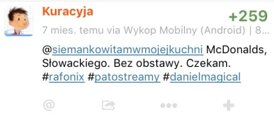 SiemaszLewackieK - Już minęło 7 miesięcy od czasu, kiedy @Kuracyja: dostał mordobicie...