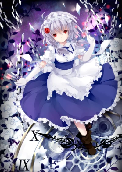 BlackReven - #randomanimeshit #touhou #sakuyaizayoi @blackreven ;3 #maid #wataame27