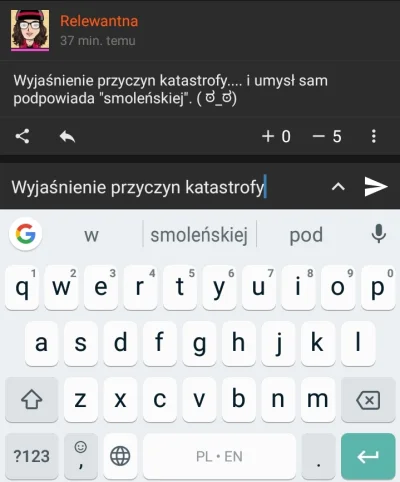 RicoElectrico - @Relewantna: klawiatura google też :o