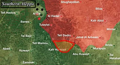 Sekk - Obszar zajęty dziś przez SAA w sumie południowym Aleppo. 
Chyba nikt nie spodz...