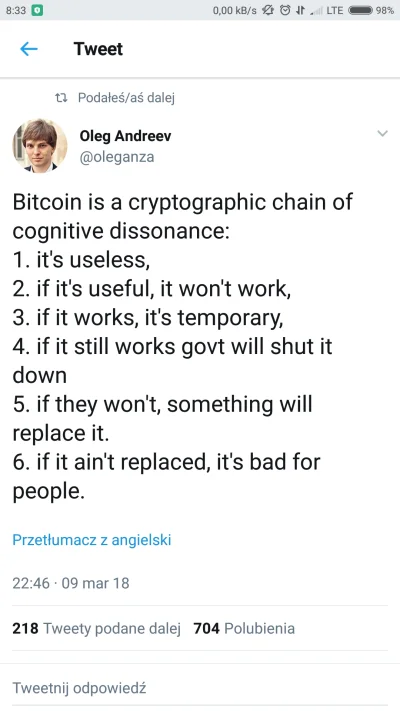 p.....4 - #kryptowaluty #bitcoin #btc https://twitter.com/oleganza/status/97224228307...