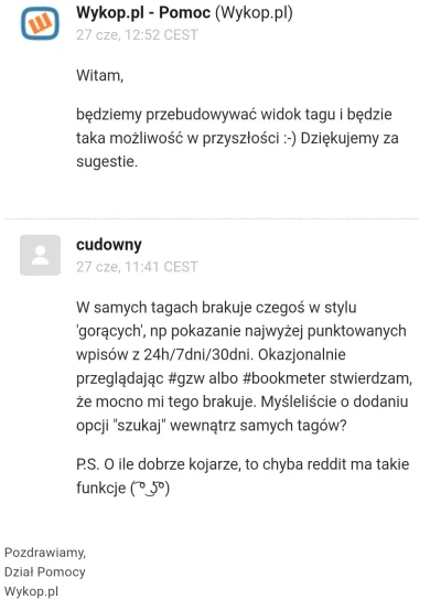 cudowny - Wygląda na to że tagi zostaną niedługo naprawione ( ͡º ͜ʖ͡º)

#moderacjac...