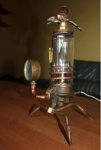 GodSafeTheQueen - #rekaposkorze #steampunk 
Jeszcze jedna lampka wolno stojąca