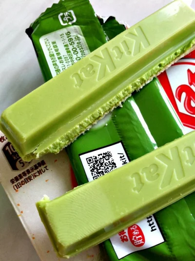 swango - Japoński KitKat o smaku zielonej herbaty. Plus jeśli nie jadłeś
