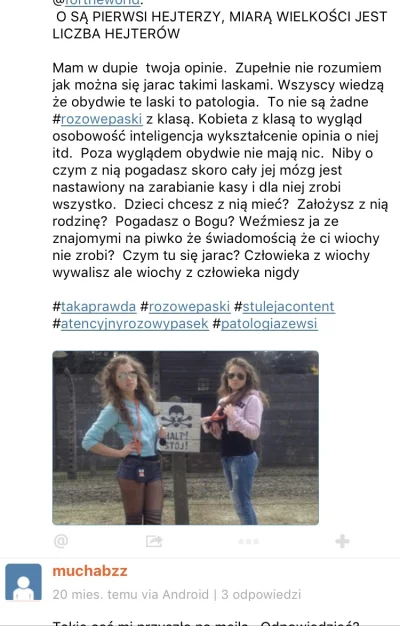 onajedna17 - @muchabzz: jak zwykle żywo zainteresowany nami, mimo ze dla mnie twoje i...