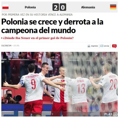 angelo_sodano - Polonia se crece y derrota a la campeona del mundo

#polska #niemcy #...