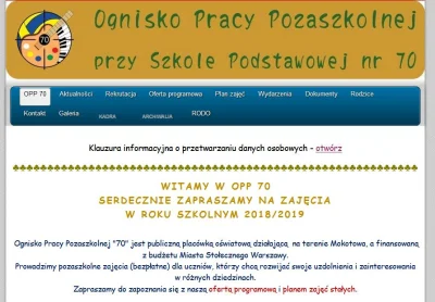 wykopkowanowa - a czy Ty już zapoznałeś się z klauzurą informacyjną w tej placówce oś...